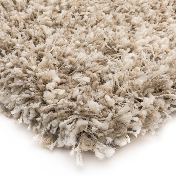 Vloerkleed Shaggy Prime Wit Beige