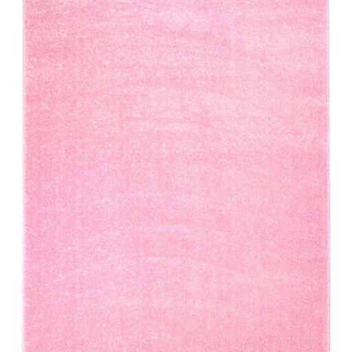 Vloerkleed kinderkamer effen Softpile - roze - overzicht boven