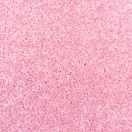 Rond vloerkleed kinderkamer effen Softpile - roze - close up materiaal, thumbnail