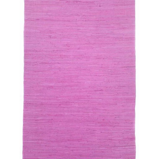 Kelim vloerkleed effen handweef Bomull - paars - overzicht boven, thumbnail