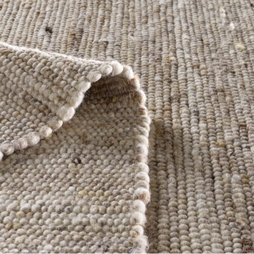 Wollen vloerkleed handweef Oslo - beige/crème