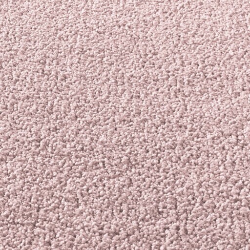 Rond effen vloerkleed Qualis - roze - close up materiaal, thumbnail