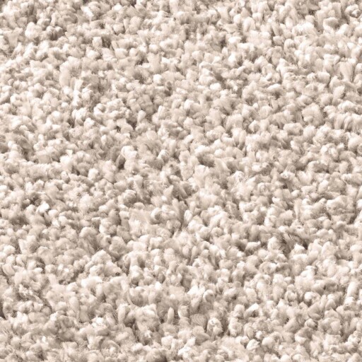 Rond vloerkleed hoogpolig effen Classic - crème - close up materiaal, thumbnail