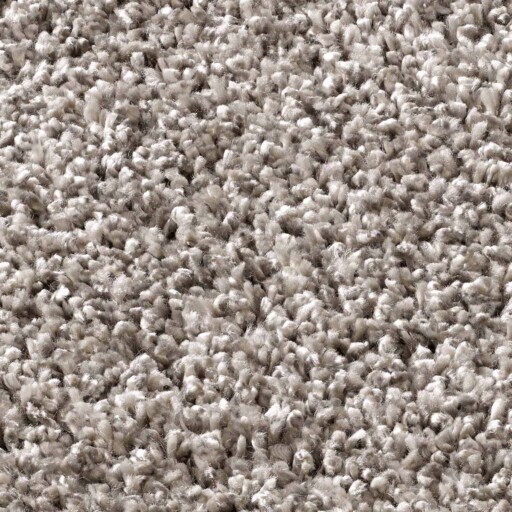 Rond vloerkleed hoogpolig effen Classic - grijs - close up materiaal, thumbnail