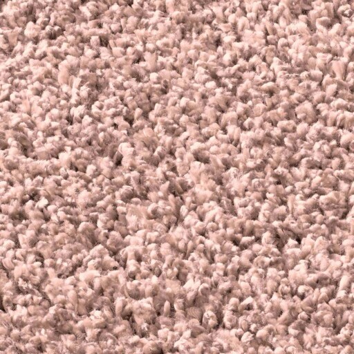 Rond vloerkleed hoogpolig effen Classic - roze - close up materiaal, thumbnail