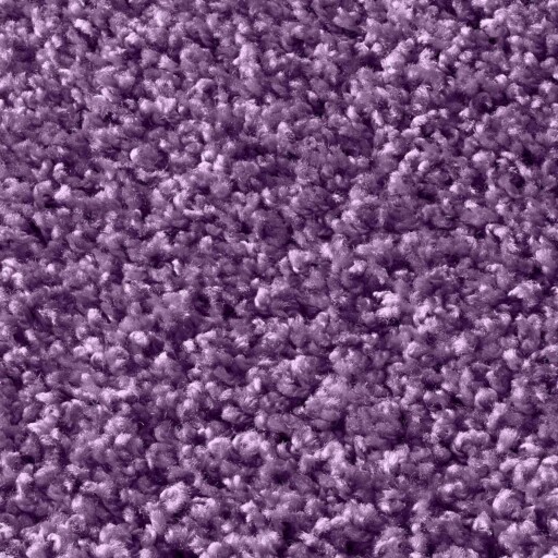 Rond vloerkleed hoogpolig effen Spectrum - paars - close up, thumbnail