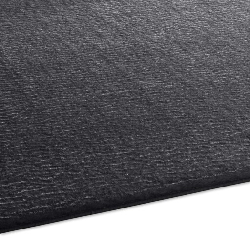 Zacht vloerkleed Loft - antraciet - wasbaar 30°C - overzicht schuin, thumbnail