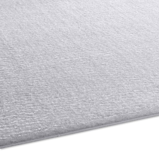 Zacht vloerkleed Loft - grijs - wasbaar 30°C - close up zijkant, thumbnail