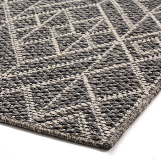 Buitenkleed Jupiter - grijs/crème - close up hoek, thumbnail