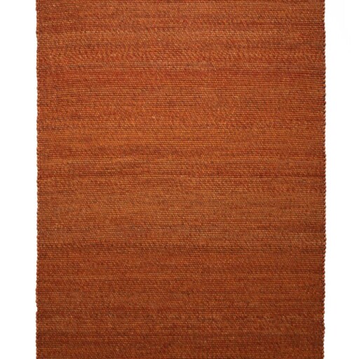 Wollen vloerkleed Lett - cognac - overzicht boven Wollen vloerkleed Lett - cognac - overzicht boven