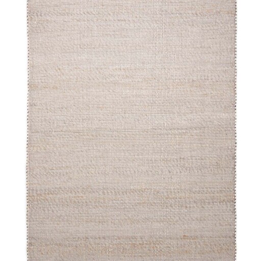 Wollen vloerkleed Lett - wit/beige - overzicht boven