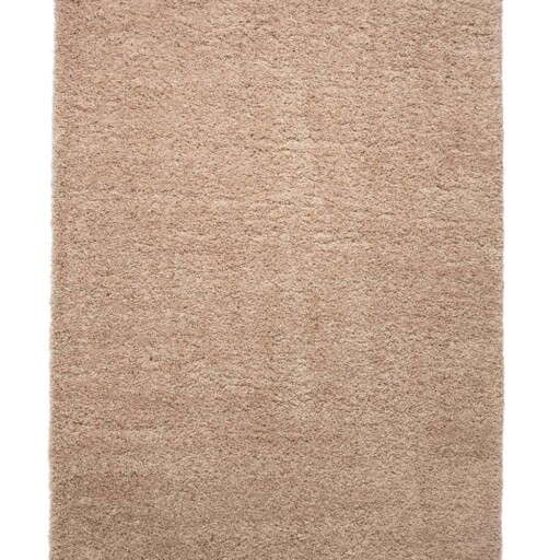 Hoogpolig vloerkleed shaggy Grand effen - beige - overzicht boven