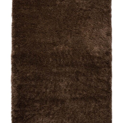 Hoogpolig vloerkleed - Cozy Shaggy - bruin - overzicht boven