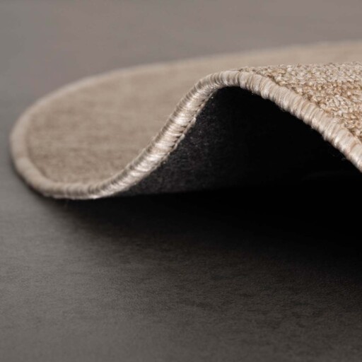 Rond vloerkleed Lush - beige - close up vouw, thumbnail