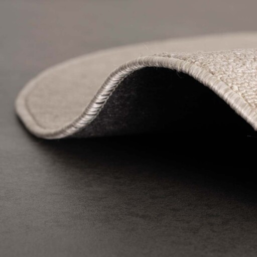 Rond vloerkleed Lush - crème - close up vouw, thumbnail