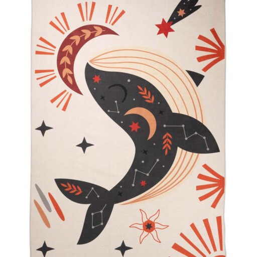 Kinderkleed walvis Happy Dreams - Multicolor - overzicht boven