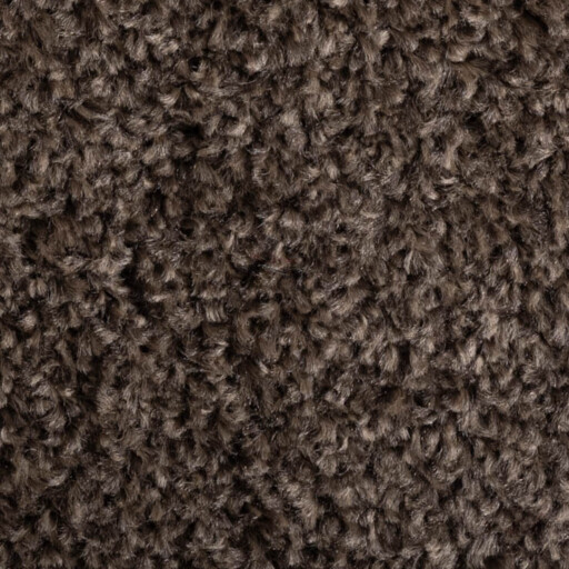 Vierkant vloerkleed Fine - mokka - close up materiaal, thumbnail