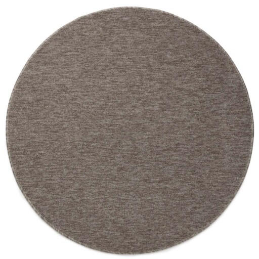 Rond vloerkleed Lush - taupe/lichtgrijs - overzicht boven