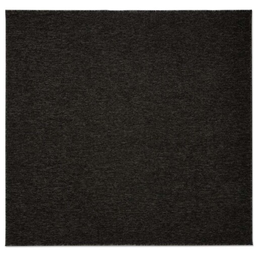 Vierkant vloerkleed Lush - antraciet - overzicht boven