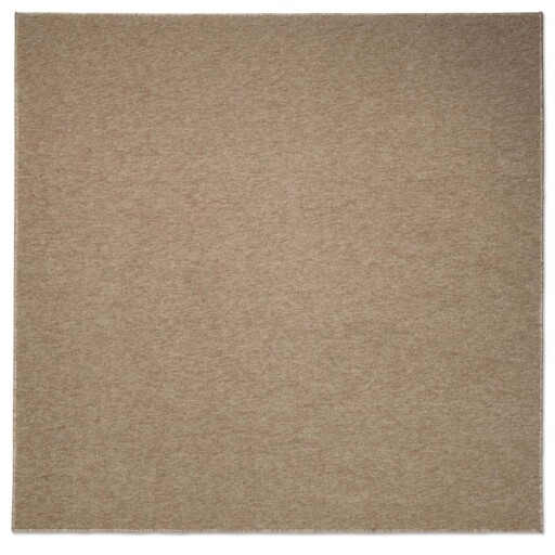 Vierkant vloerkleed Lush - beige - overzicht boven