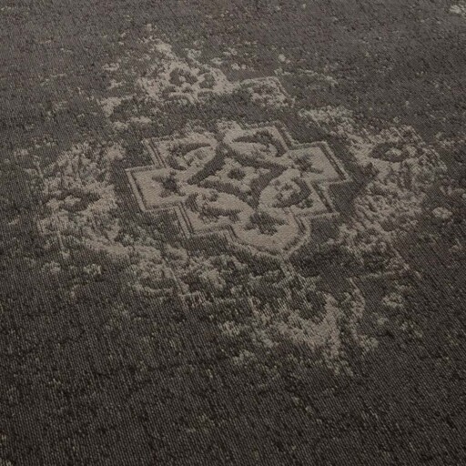 Vintage vloerkleed Nomad - grijs/taupe - close up materiaal, thumbnail