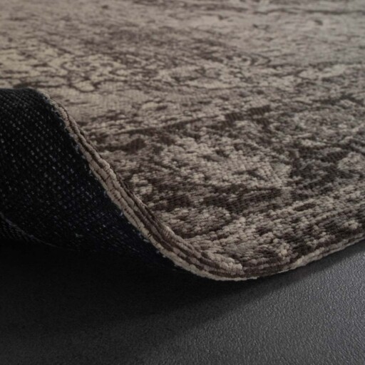 Vintage vloerkleed Traditions - grijs/taupe - close up vouw, thumbnail