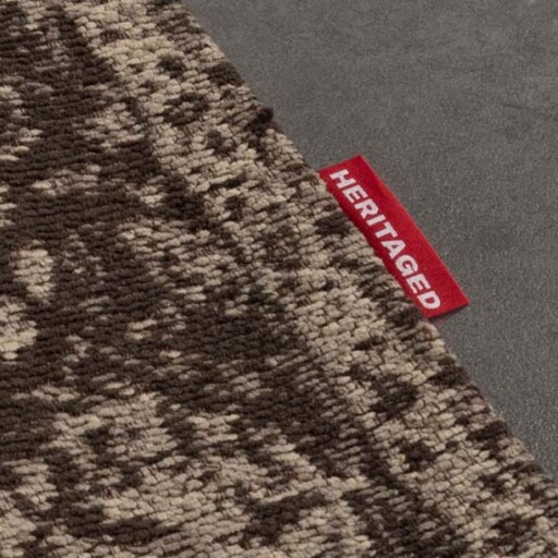 Vintage vloerkleed Traditions - grijs/taupe - close up zijkant, thumbnail