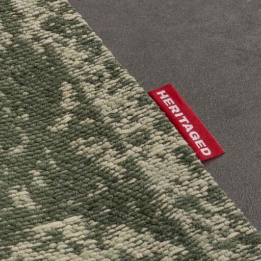 Vintage vloerkleed Traditions - groen - close up zijkant, thumbnail