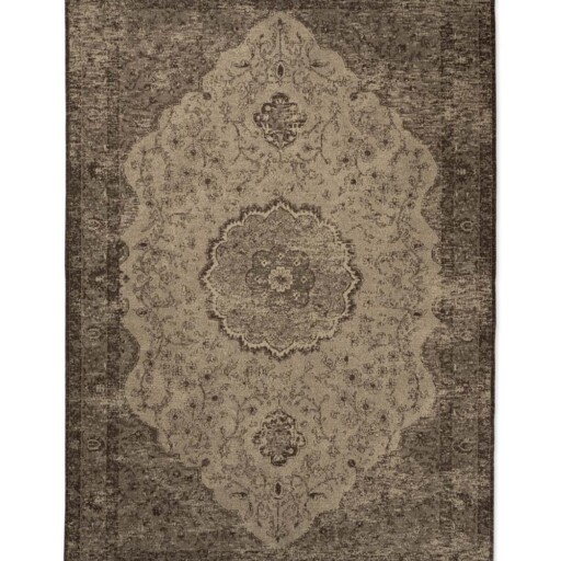 Vintage vloerkleed Village - grijs/taupe - overzicht boven