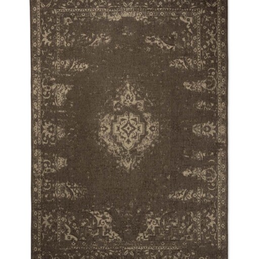 Vintage vloerkleed Nomad - grijs/taupe - overzicht boven