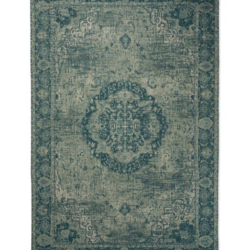 Vintage vloerkleed Traditions - grijs/blauw - overzicht boven