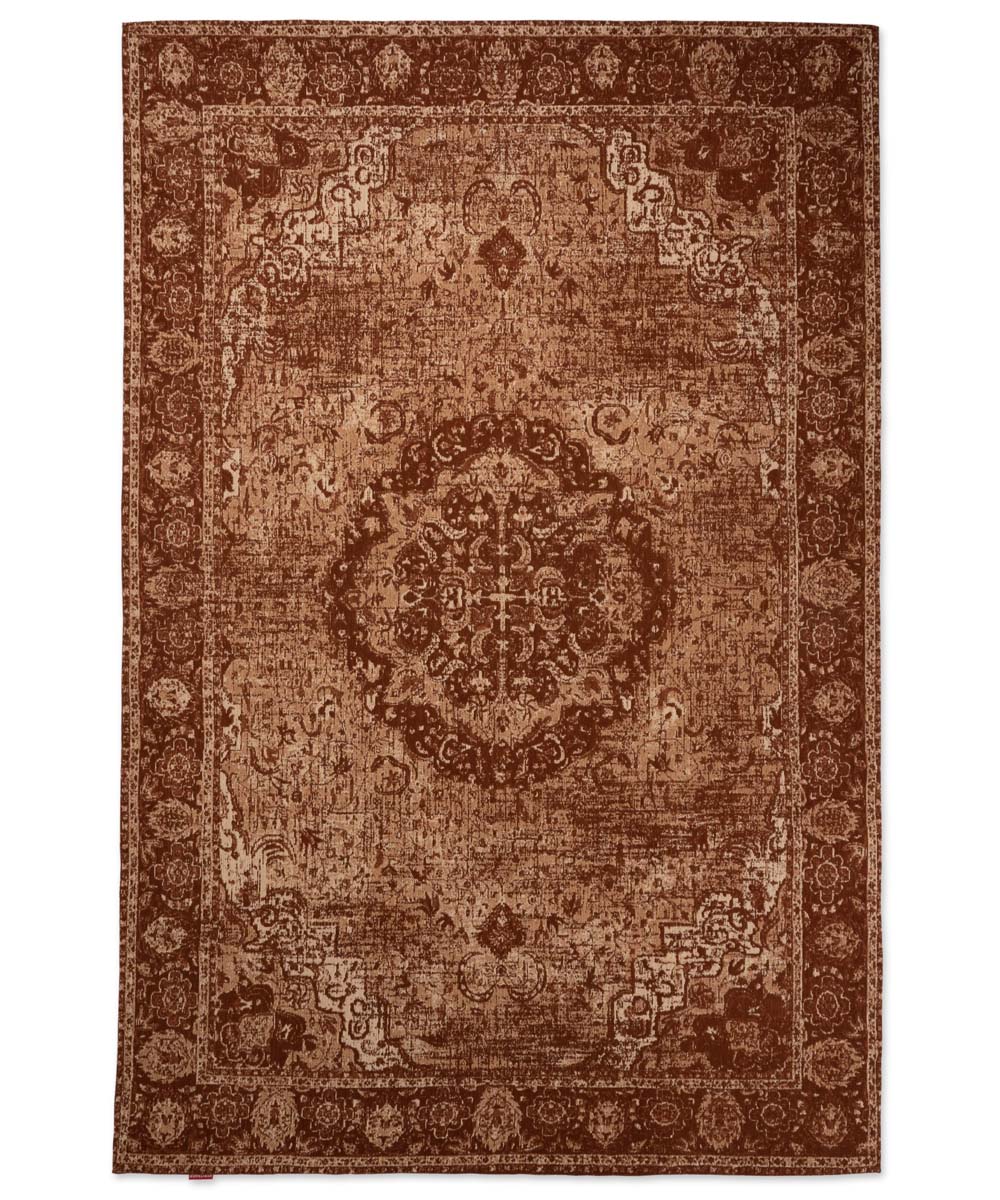 Vintage vloerkleed traditions – roestbruin