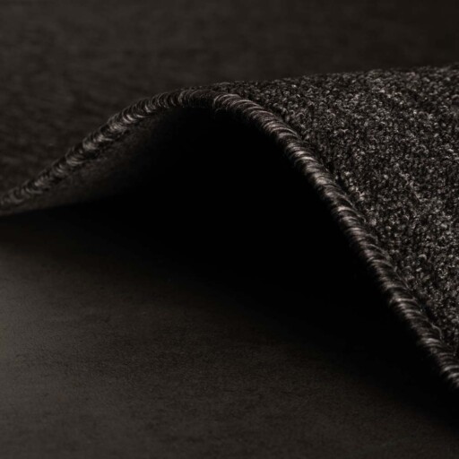 Vierkant vloerkleed Lush - antraciet - close up vouw, thumbnail