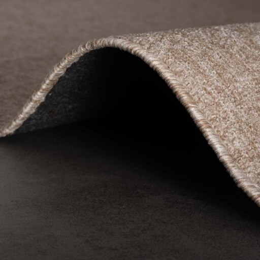 Vierkant vloerkleed Lush - beige - close up vouw, thumbnail