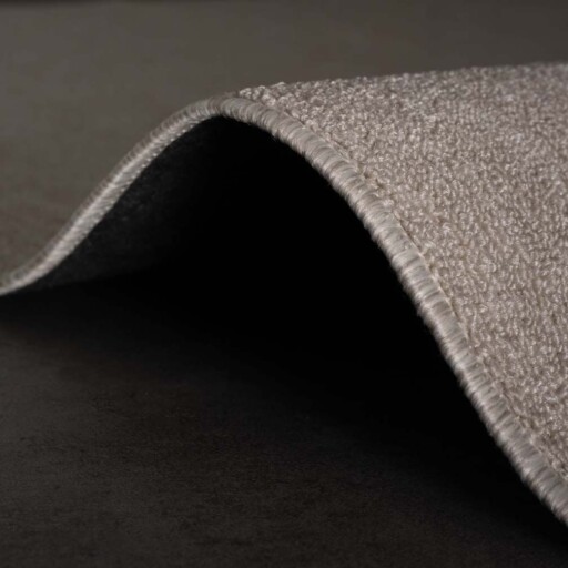 Laagpolig vloerkleed Lush - crème - close up zijkant, thumbnail