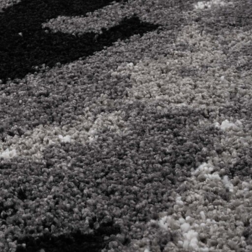 Rond hoogpolig vloerkleed Marble Artisan - grijs - close up, thumbnail