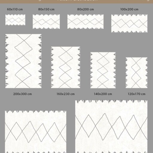 Hoogpolig vloerkleed berber Artisan - wit/grijs