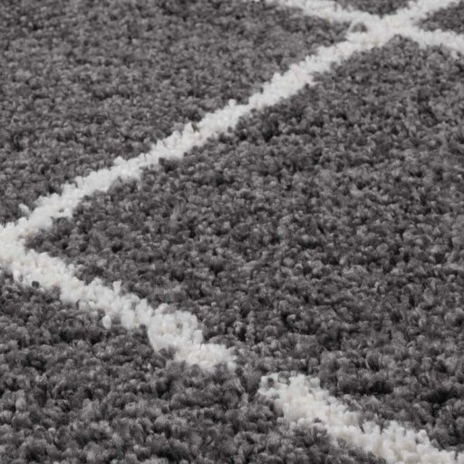 Vierkant hoogpolig vloerkleed ruiten Artisan - grijs/wit - close up, thumbnail