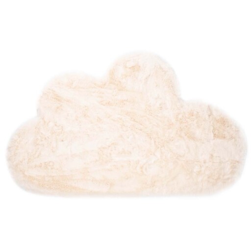 Kindervloerkleed wolkje - Fluffy crème - overzicht boven