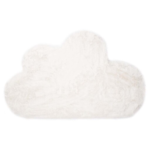 Kindervloerkleed wolkje - Fluffy wit - overzicht boven