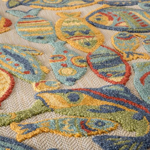Balkonkleed visjes - Verano multi - close up