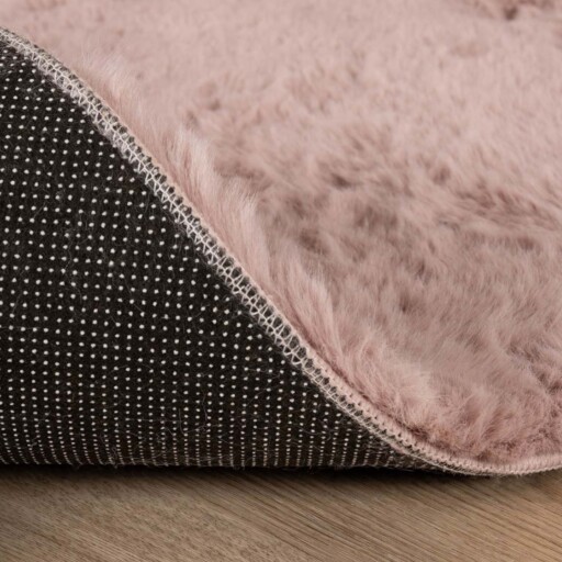 Kindervloerkleed wolkje - Fluffy roze - close up, thumbnail