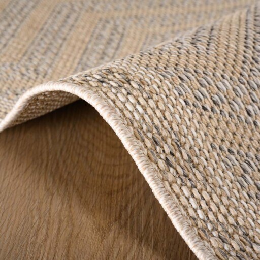 Jute balkonkleed Sunny Contour - naturel - close up