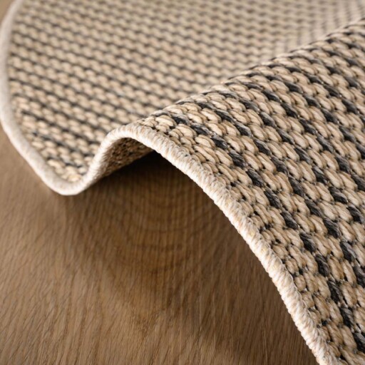 Rond jute buitenkleed Sunny - beige - close up, thumbnail