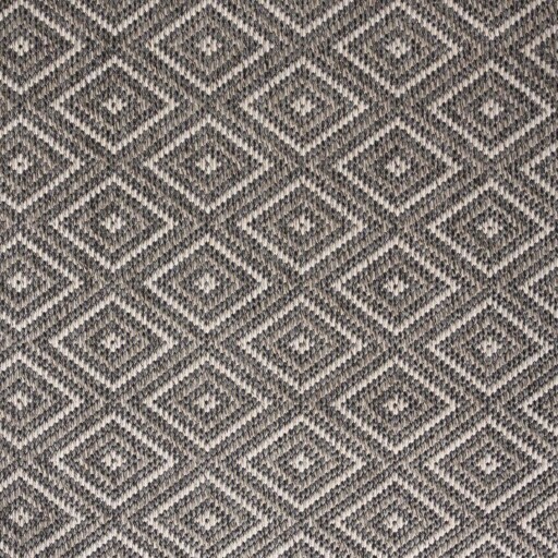Rond buitenkleed ruiten Sunny Gem - grijs - close up, thumbnail