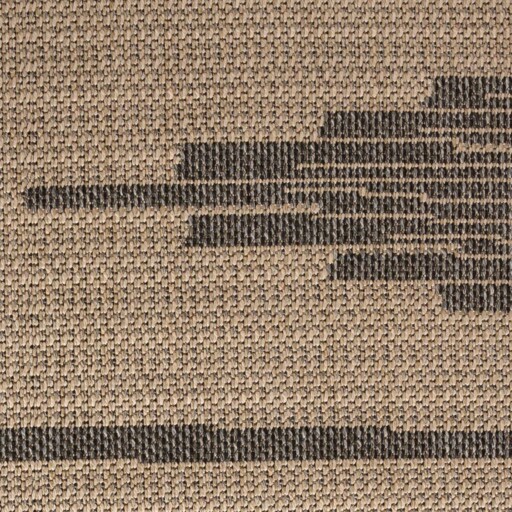 Jute balkonkleed Sunny Grotto - beige/zwart - close up, thumbnail