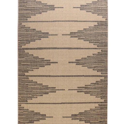 Jute buitenkleed Sunny Grotto - beige/zwart - overzicht