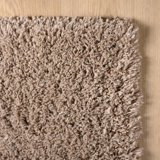 Hoogpolige loper - Cozy Shaggy beige - close up, thumbnail