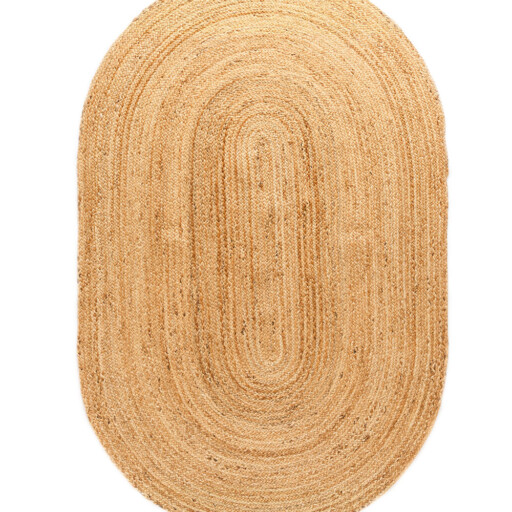 Jute vloerkleed ovaal - Boho & me - naturel - overzicht