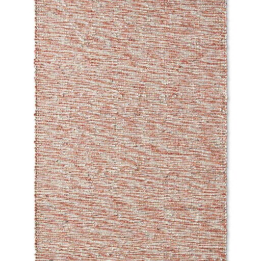 Wollen vloerkleed - Kaia rood/crème - overzicht boven
